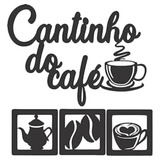Kit Cantinho Do Café 4 Peças 35cm Decoração Cozinha Mdf 3mm