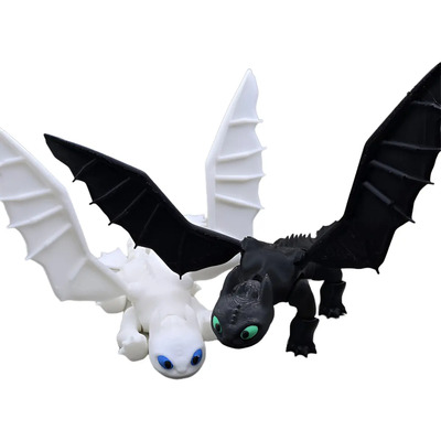 Par De Muñecos De Chimuelo Y Furia Luminosa Articulados 23cm | Envío gratis