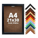 Porta Retrato Para Diploma A4 21x30 C/ Vidro Cor Vermelho