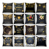 Funda De Almohada Decorativa Elegante Navideña 16pcs