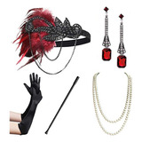 (g) Gran Juego De Accesorios Gatsby Para Tocado De Flapper P