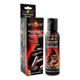 Aceite Para Masaje Hot Kiss Lubricante Termico Chocolate60ml Sabor Chocolate