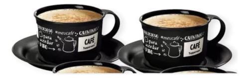 Juego Tazas De Cafe Con Plato X 2 Tuppeware® Libre De Bpa