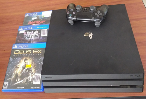 Consola Ps4 Pro + 3 Juegos