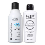 Felps Macadâmia Ultimate Blond Selagem Térmica 300ml + Shampoo Anti Residuo Brinde