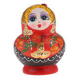 10pc Mujer Muñeca De Anidación Rusa De Pintada Matryoshka