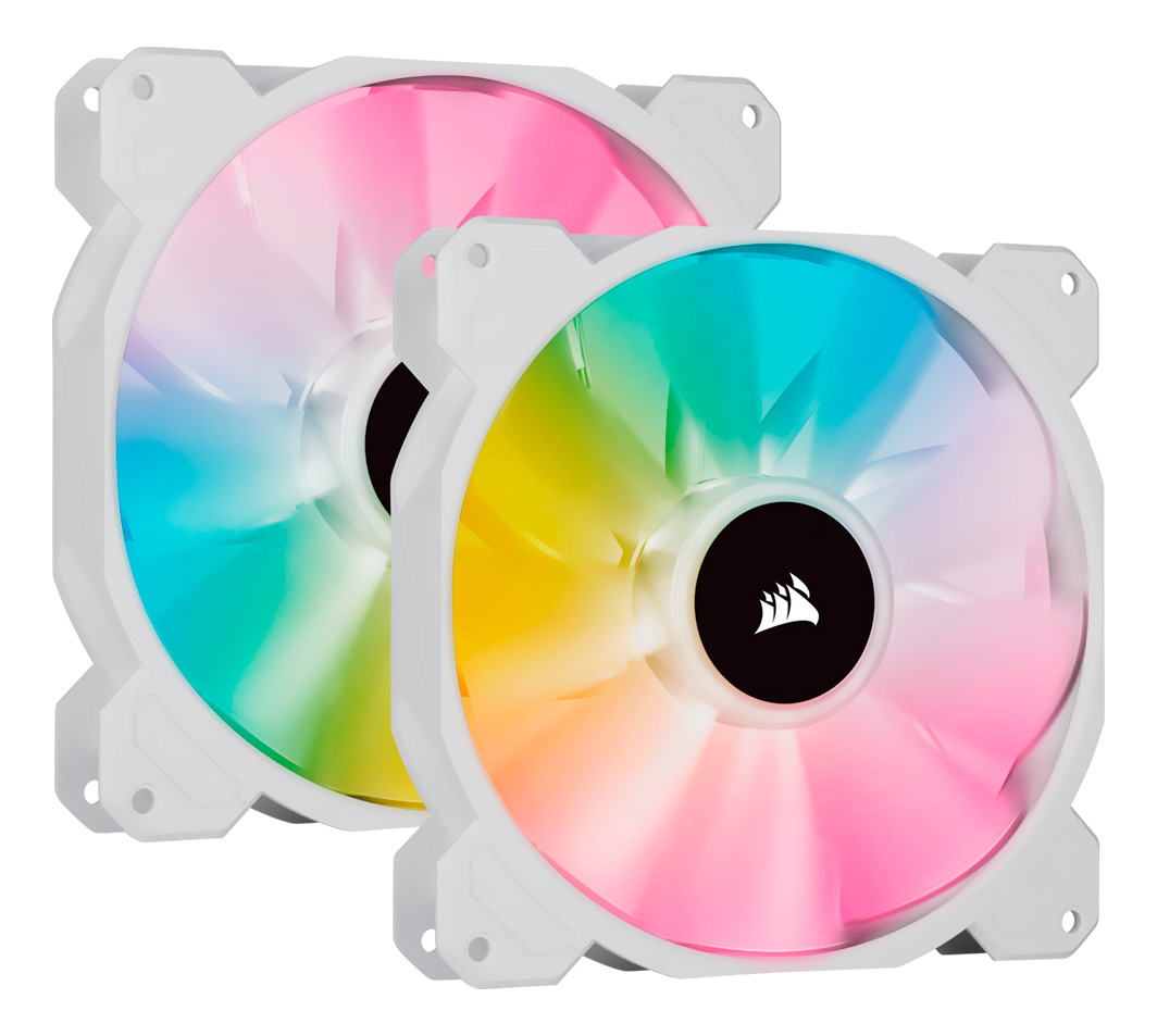 Cooler Fan Corsair Sp140mm Rgb Elite Duo Blanco