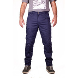 Pantalón Moto Kevlar Blb Mcqueen Azul Con Protecciones 