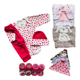 Kit Enxoval Roupa De Bebê Feminino 12 Peças 