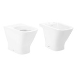 Combo Sanitarios Inodoro Corto Y Bidet Gap Roca Ahora12