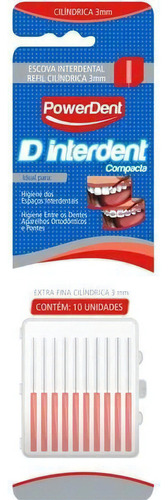 Escova Interdental Cilindrica Fina 3mm C/10 Powerdent