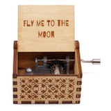 Caja Musical Fly Me To The Moon Madera Tema Detalle Cafe