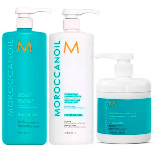 Moroccanoil Shampoo Acond  Mascara Hydration Ligera Grande