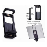 Suporte Tablet Celular iPad iPhone P/ Tripé 2 In 1 Rosca 1/4