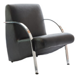 Sillon 1 Cuerpo Chrome Recepcion Ecocuero Alta Densidad