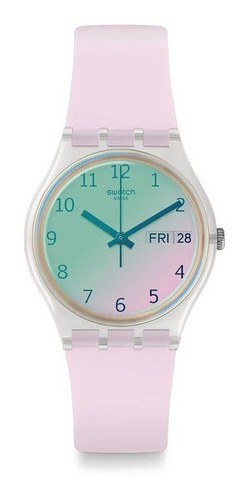 Reloj Swatch Para Mujer Ultrarose Rosa Tornasolado Ge714 Ss