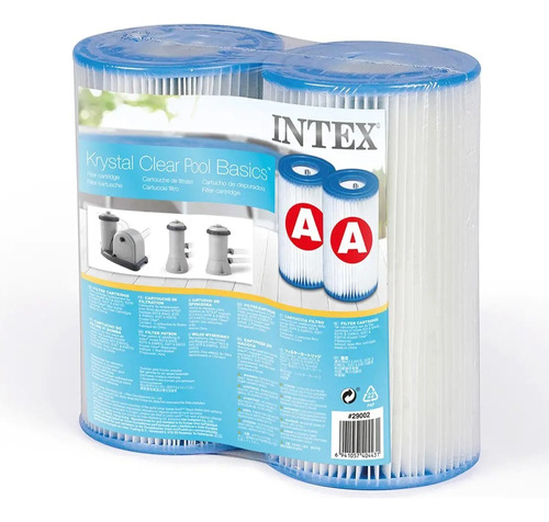 Pack 2 Cartucho Filtro Piscina Tipo A Intex 29002 / Pimpo