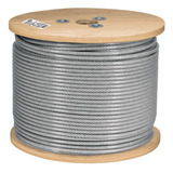 300m Cable Acero Recubierto Rígido 7x7 Hilos 3/32'' (2.3mm)