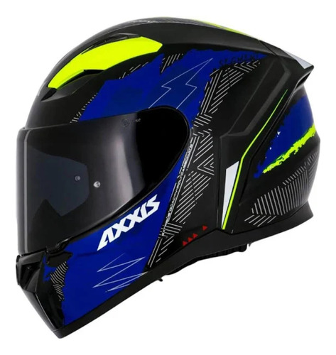 Capacete Moto Axxis Segment Apolo Now C7 Azul