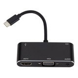 Convertidor Usb-c/tipo-c A Hdmi/vga/usb 3.0/pd