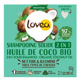 Shampoo Solido 2 En 1  Aceite De Coco. Lovea. Agronewen.