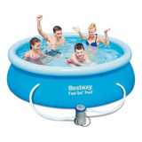 Piscina Bestway Fast Set Con Bomba 2,44x66 2100 Ltr Ya