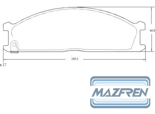 Pastillas De Freno Delanteras Nissan Pathfinder 93 Mazfren Foto 2