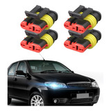 Conector Automotivo 3 Vias Fêmea Selado Prova D'agua 10 Pçs