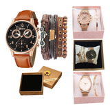 Reloj Dama Original Hombre Moda Casual Pulsera Caja Regalo