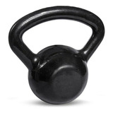 Kettlebell 4 Kg Emborrachado De Academia Para Agachamento Cor Preto