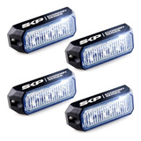 Kit De 4 Estrobos Skp Economy 3 Led - 6w Maverick Rzr Jeep