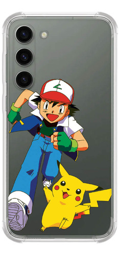 Capinha Compativel Modelos Galaxy Ash Pikachu 0739