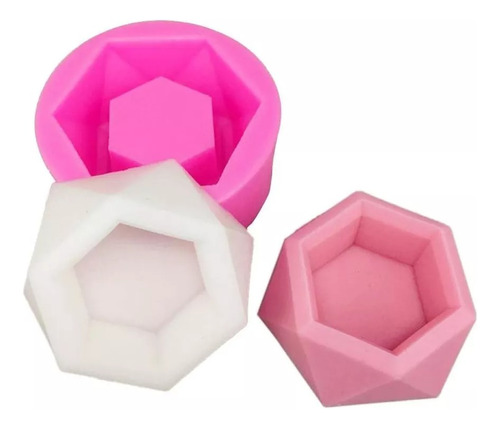 Moldes Silicona Macetas Moldes Para Yeso Molde, Velas Rosa