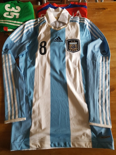 Camiseta Argentina Techfit Mangas Largas