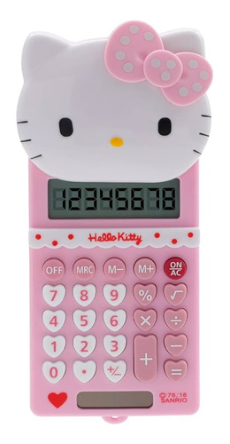 Hello Kitty Calculadora Electrónica Pantalla Digital