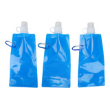 Botellas De Agua Plegables, 3 Unidades, 480 Ml, Portátiles,