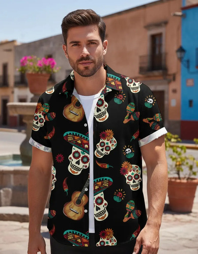 Camisa Halloween Dia De Muertos Goth Envio Incluido