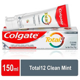 Crema Dental Colgate Total 12 Multiprotección 4 Pzs De 150ml