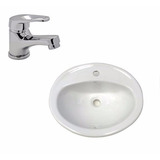 Lavatorio Grande Baño Capri Roca Griferia Monoc. Link Hydros