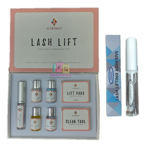 Kit Lifting Pestañas Lash Lift Iconsign + Pegamento Lomansa