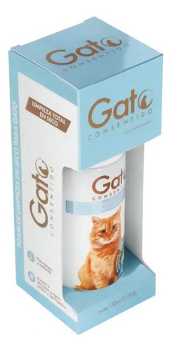 Espuma De Limpieza Gato Consentido En Seco Para Gato 150ml Fragancia Neutra