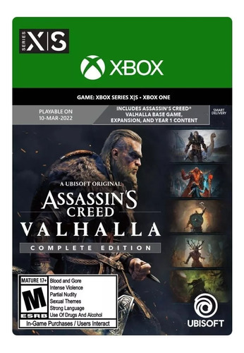Assassin's Creed Valhalla Complete Codigo 25 Digitos Global