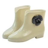 Botas De Mujer De Moda Antideslizante Camelia Zapatos Lluvia