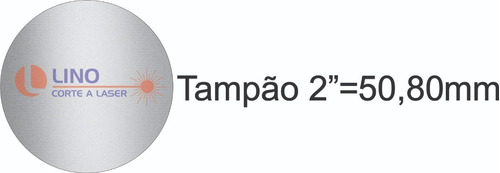 4 Tampão Flange 2'' Aço Inox 304 Para Tubos E Corrimão 