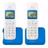 Telefono Inalambrico Duo Alcatel E-130 Identificador Azul