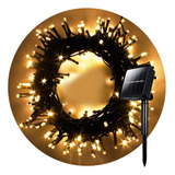 Guirnalda Luces Led 100 Lamparas Exterior Solar Navidad