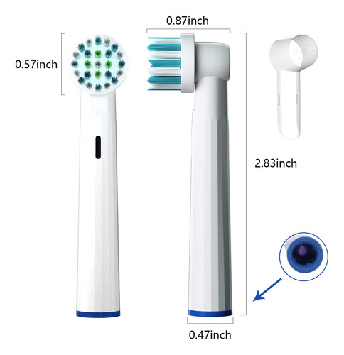 Replacement Toothbrush Head For Oral-b Braun, 12 Pack Tooth