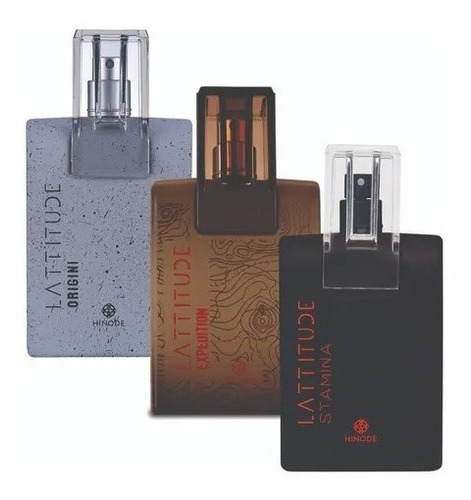 3 Perfumes Lattitude Stamina + Origini + Expedition Original