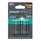 Pilas Alcalinas Power One Longlife Power Aa 1.5v 6 Unidades 