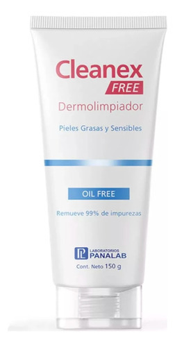 Cleanex Free Gel Limpiador 150gr. Piel Sensible. Tipo De Piel Grasa